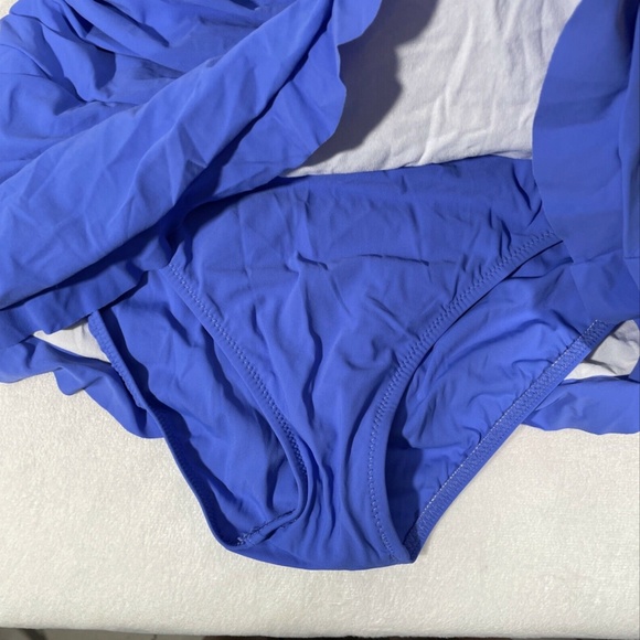 NEW Profile by Gottex [SZ 6‎ ] Tutti Frutti One Piece SwimDress Periwinkle - Picture 6 of 12